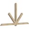 Ekena Millwork Kennewick Rough Sawn Timber Gable Bracket, Douglas Fir, 96"W x 52"H x 4"D x 4"F, 13/12 Pitch GBW096X52X0404KEN00RDF - alternate 2
